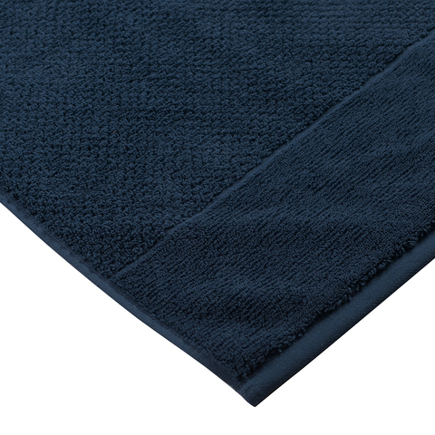 Полотенце банное фактурное темно-синего цвета из коллекции Essential, 90х150 см Tkano TK20-BT0003