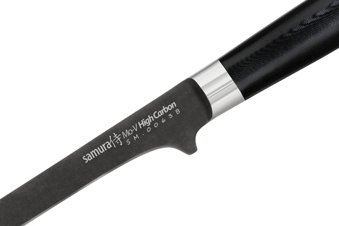 Нож кухонный обвалочный 165мм Samura Mo-V Stonewash SM-0063B/K
