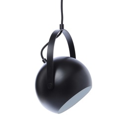 Лампа потолочная Ball с подвесом, ?18 см, черная матовая Frandsen 135465001