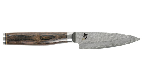 Нож кухонный для чистки овощей KAI Шан Премьер 10 см, дамасская сталь 32 слоя