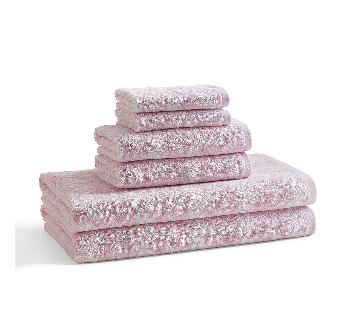 

Полотенце для рук 46х30 Kassatex Wavy Ballet Pink мини BWV-172-BLP