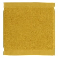 Полотенце для лица горчичного цвета из коллекции Essential, 30х30 см Tkano TK21-FT0001