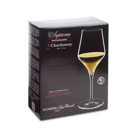 Набор из 2 бокалов для белого вина CHARDONNAY 350 мл LUIGI BORMIOLI Supremo арт. A11280G4102AA02