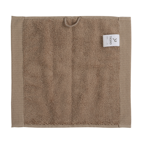 Полотенце для лица коричневого цвета из коллекции Essential, 30х30 см Tkano TK19-FT0003