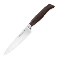 Нож кухонный универсальный 16 см BERGER CUTLERY Ergo Line Smoked Oak арт. BC111216