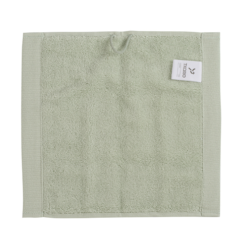 Полотенце для лица мятного цвета из коллекции Essential, 30х30 см Tkano TK19-FT0004