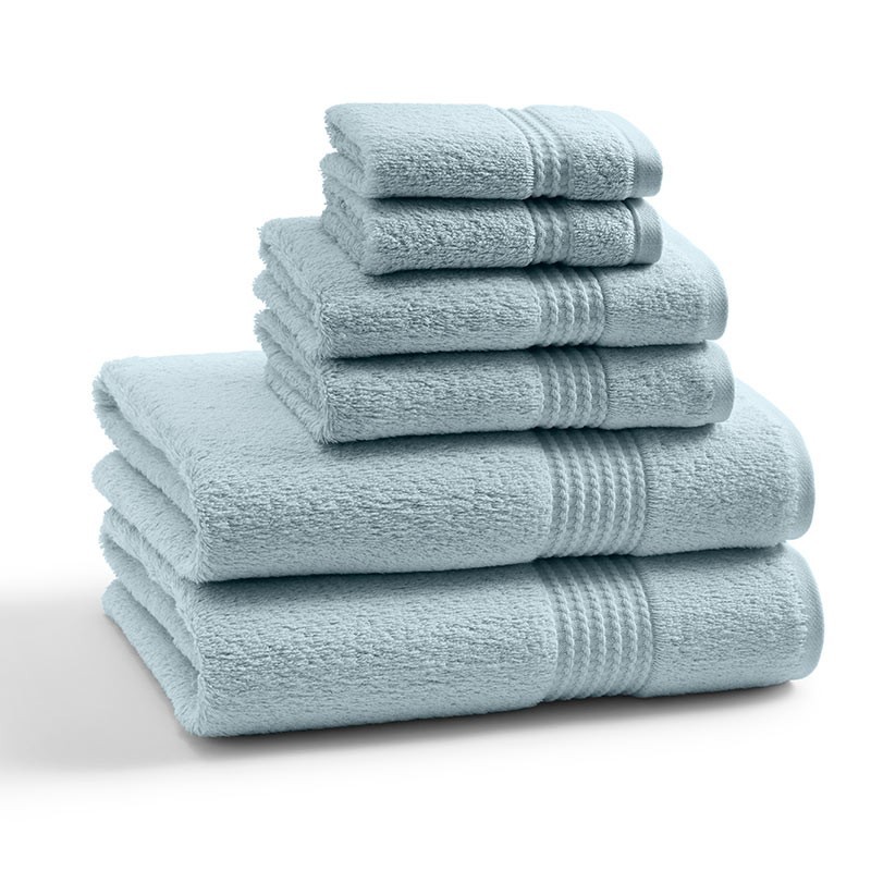 

Полотенце для рук мини 33х33 Kassatex Long Twist Pearl Blue LFO-172-PLB