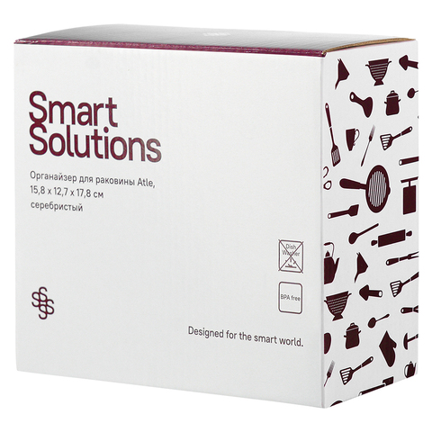 Органайзер для раковины с дозатором для мыла Smart Solutions Atle держатель для губки