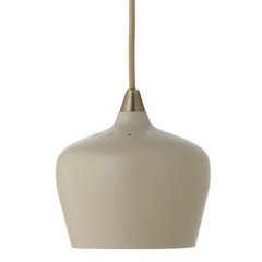 Лампа подвесная Cohen Small, 15х?16 см, серо-коричневая матовая, коричневый шнур Frandsen 1441330184001