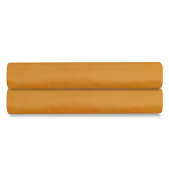 Простыня на резинке из сатина цвета шафрана из коллекции Wild, 200х200х30 см Tkano TK20-FS0017