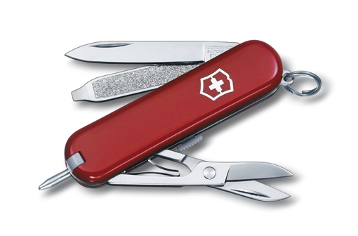 

Нож-брелок Victorinox Classic Signature, 58 мм, 7 функций, красный 0.6225