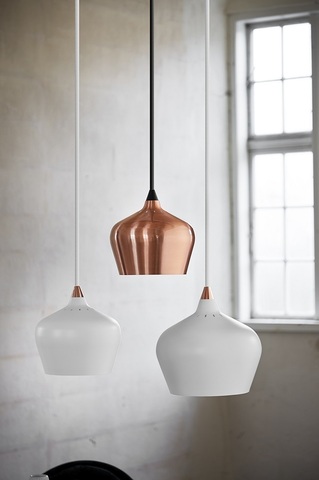 Лампа подвесная Cohen XL, 32х?32 см, белая матовая, белый шнур Frandsen 144366184001
