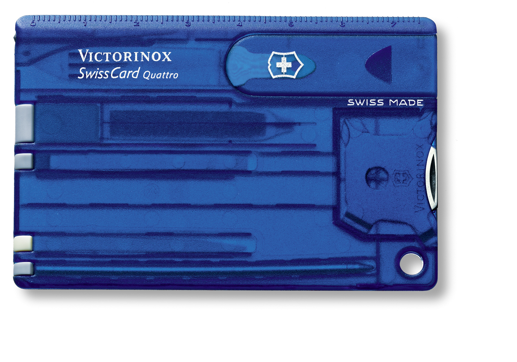 

Швейцарская карточка Victorinox SwissCard Quattro, синяя 0.7222.T2
