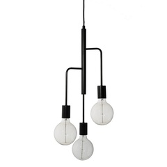 Лампа подвесная Cool, 28х60 см, черная матовая Frandsen 1404650500101