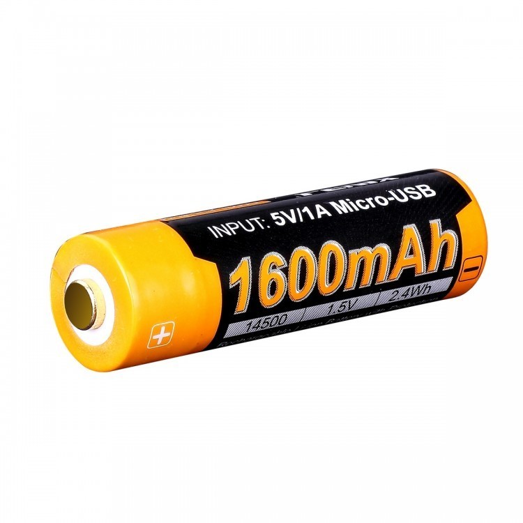 

Аккумулятор 14500 Fenix ARB-L14 1600U mAh с разъемом для USB* ARB-L14-1600U