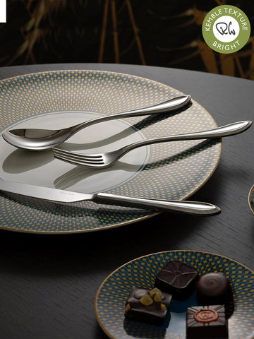 Набор столовых приборов (24 предмета / 6 персон) ROBERT WELCH Kemble Textured арт. KETBR1099V/24
