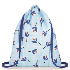 Рюкзак складной Mini maxi sacpack leaves blue Reisenthel AU4064*
