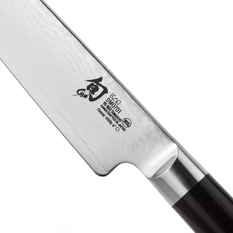 Нож кухонный универсальный KAI Шан Классик 15 см, дамасская сталь 32 слоя