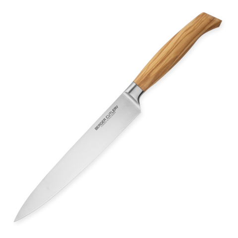 Нож кухонный для нарезки 21 см BERGER CUTLERY Ergo Line Olive арт. BC101221