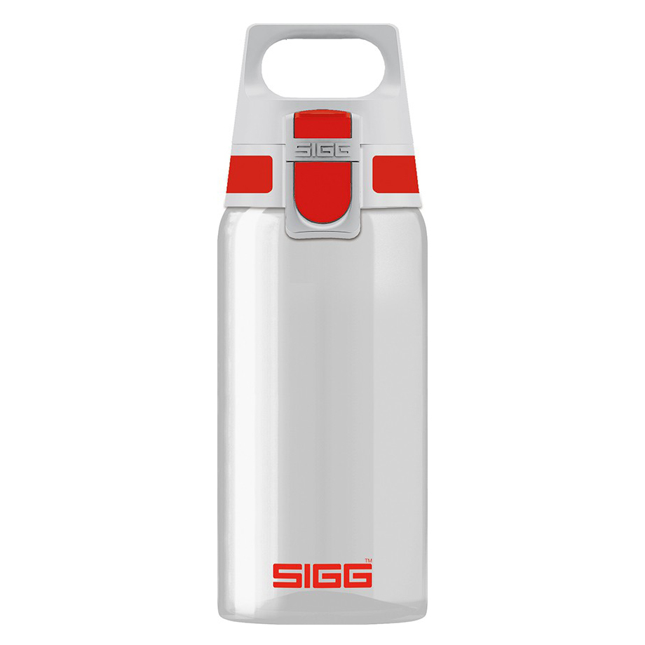 

Бутылка для воды Sigg Total Clear One, бело-красная, 0,5L 8692.70