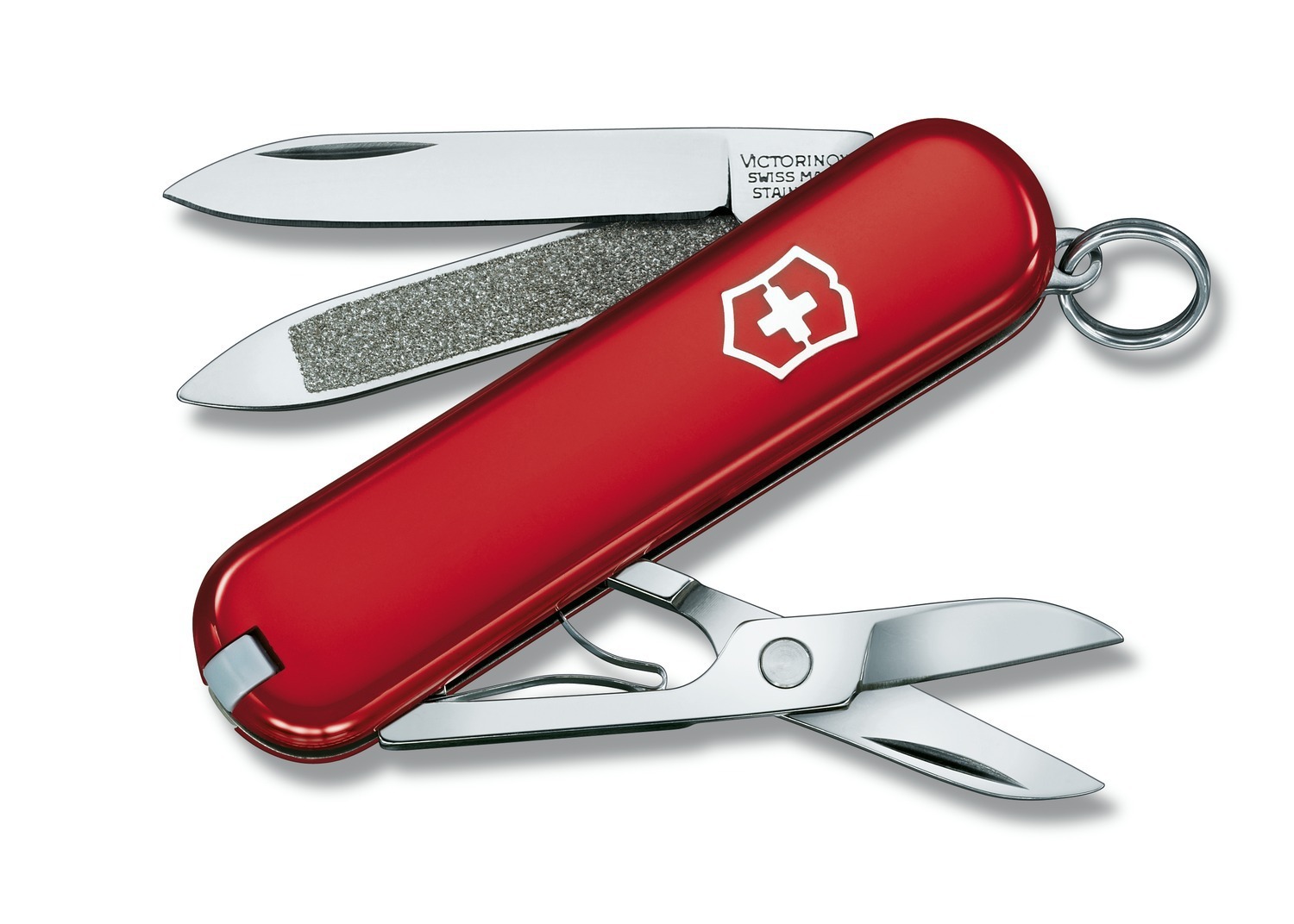 

Нож-брелок Victorinox Classic, 58 мм, 7 функций, красный* 0.6203