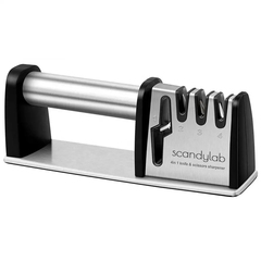Механическая точилка для заточки кухонных ножей и ножниц ручная Scandylab Nordic Kitchen SND010