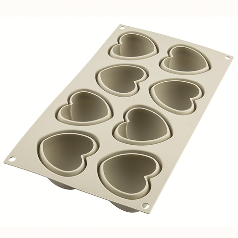 Форма для приготовления пирожных Cuoricino 20,5 х 19,8 см силиконовая Silikomart 26.186.13.0065
