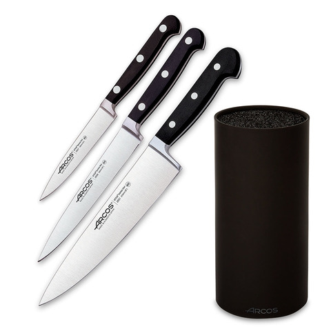 Набор из 3 кухонных ножей и подставки ARCOS Clasica арт. 7940 CLASICA