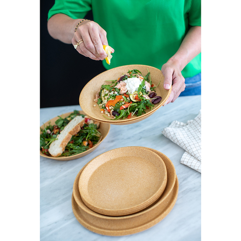 Набор тарелок Connect, Organic, ?24 см, 4 шт, песочный Koziol 7143700