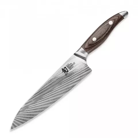 Нож поварской Шеф KAI Шан Нагарэ 20 см, дамасская сталь 72 слоя
