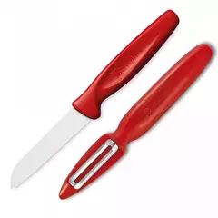 Набор ножей для чистки и нарезки овощей и фруктов, с плавающим лезвием WUSTHOF арт.9314r-3