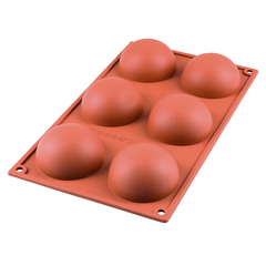 Форма для приготовления пирожных Half Sphere 18,5 х 33,5 см силиконовая Silikomart 20.002.00.0065*