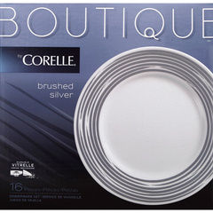 Набор посуды 16 предметов Corelle Brushed Silver 1116940