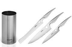Набор из 3 ножей и подставки Samura REPTILE