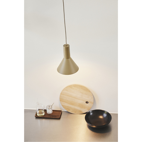 Лампа подвесная Lyss, 18х23 см, оливковая матовая Frandsen 123039