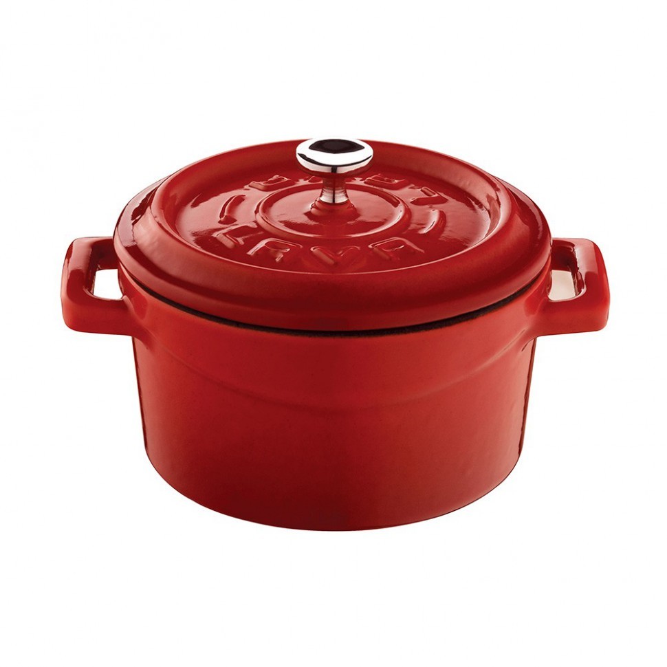 

Кастрюля чугунная 12см (0,5л) LAVA RED LVYTC12K2R