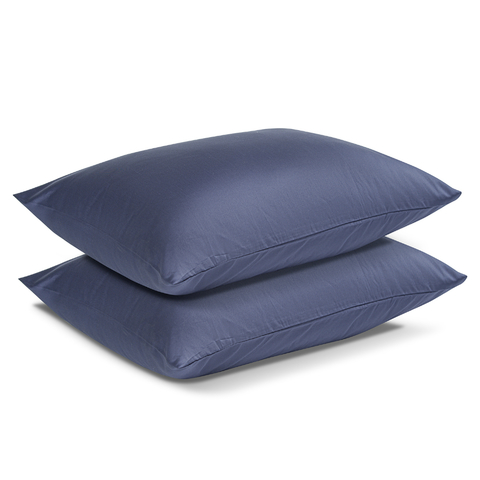 Комплект постельного белья двуспальный из сатина темно-синего цвета из коллекции Essential Tkano TK19-DC0019