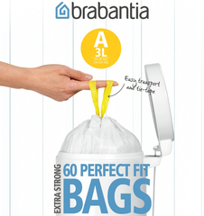 Пакет пластиковый 3л 60шт Brabantia 348983