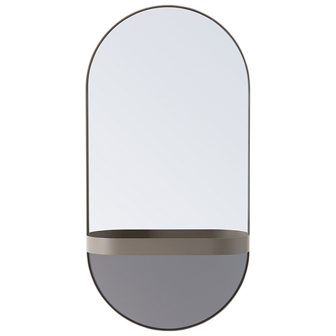 Зеркало Oval, 30,5х60х10,5 см, коричневое Remember XWS03