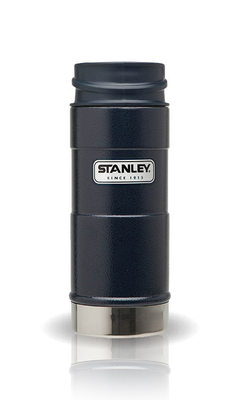 

Термокружка Stanley Classic (0,35 л.) 1-Hand, темно-синяя 10-01569-006