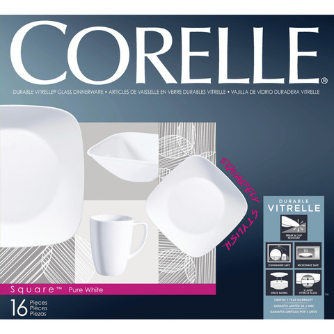 Набор посуды 16 предметов Corelle Pure White 1069958