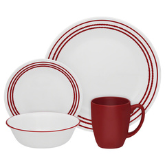 Набор посуды 16 предметов Corelle Ruby Red 1114016