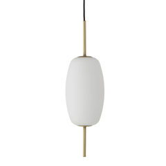 Лампа подвесная Silk, 55х?16 см, белое опаловое стекло Frandsen 157701184001