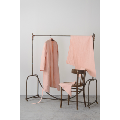 Халат из умягченного льна розово-пудрового цвета из коллекции Essential, размер M Tkano TK19-BR0002