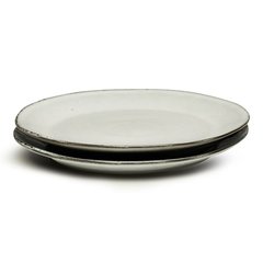 Набор тарелок для закуски Nature серые, 2 шт SagaForm 5018084