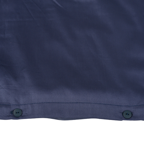 Комплект постельного белья полутораспальный из сатина темно-синего цвета из коллекции Essential Tkano TK19-DC0009