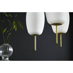 Лампа подвесная Silk, 78х?22 см, белое опаловое стекло Frandsen 157801184001