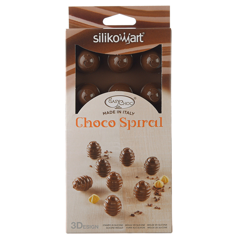 Форма для приготовления конфет Choco Spiral силиконовая Silikomart 22.152.77.0165