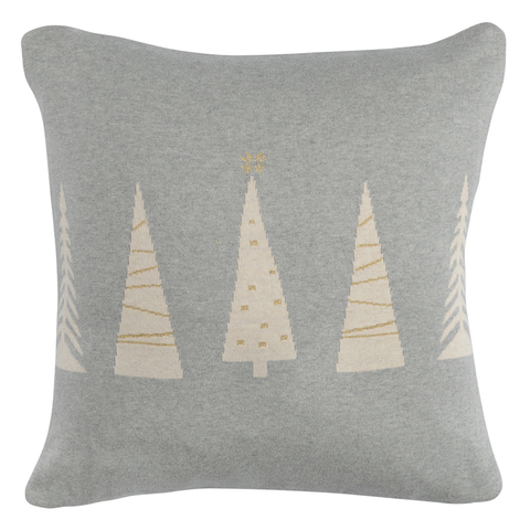 Чехол на подушку вязаный с новогодним рисунком Christmas tree из коллекции New Year Essential, 45х45 см Tkano TK20-CC0004
