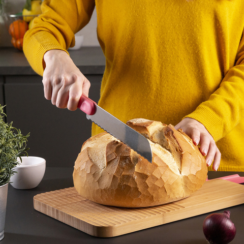 Доска разделочная из бамбука с ножом для нарезки 43х24х2.4 см TREBONN Chopping boards and Knives, арт. 1120101